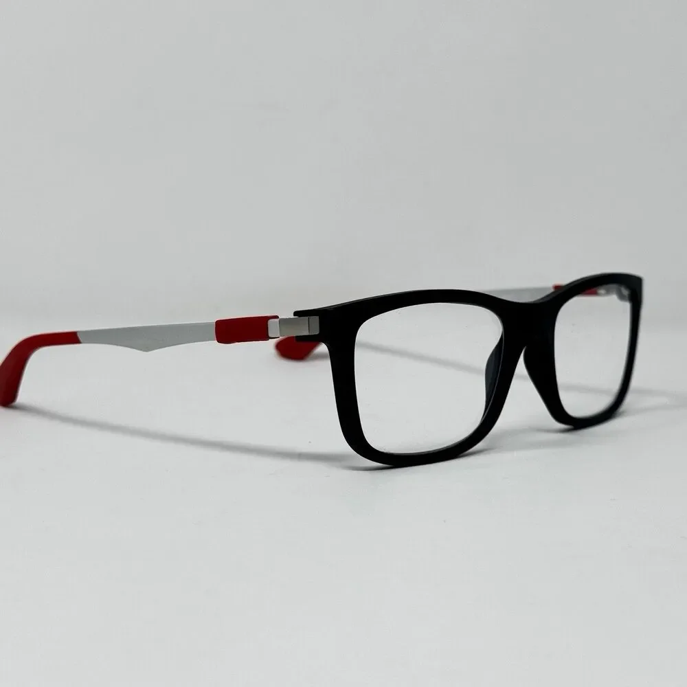Ray-Ban RB1549 3652 Matte Black Red Eyeglass Frames 48-16-125 Authentic (B)